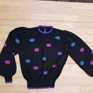 Vintage Sweater with Keyhole on back